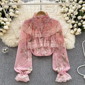 camisa feminina de renda, blusa de renda, camisa feminina elegante, loja mireva,camisa feminina