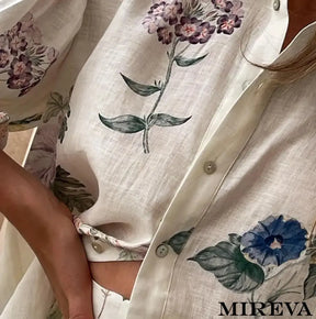 Conjunto De Short E Camisa Linho
