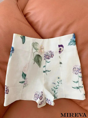 Conjunto De Short E Camisa Linho