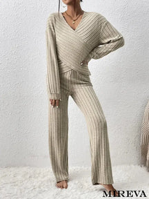 Conjunto Detalhe Cruzado Linho / Pp