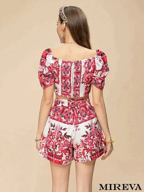 Conjunto Feminino Verão Tropical Set