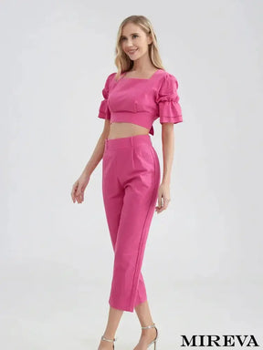 Cropped E Calça - Conjunto Feminino
