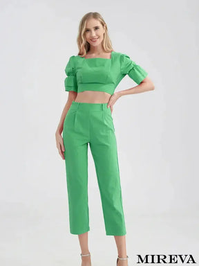 Cropped E Calça - Conjunto Feminino
