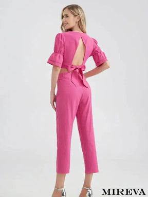Cropped E Calça - Conjunto Feminino