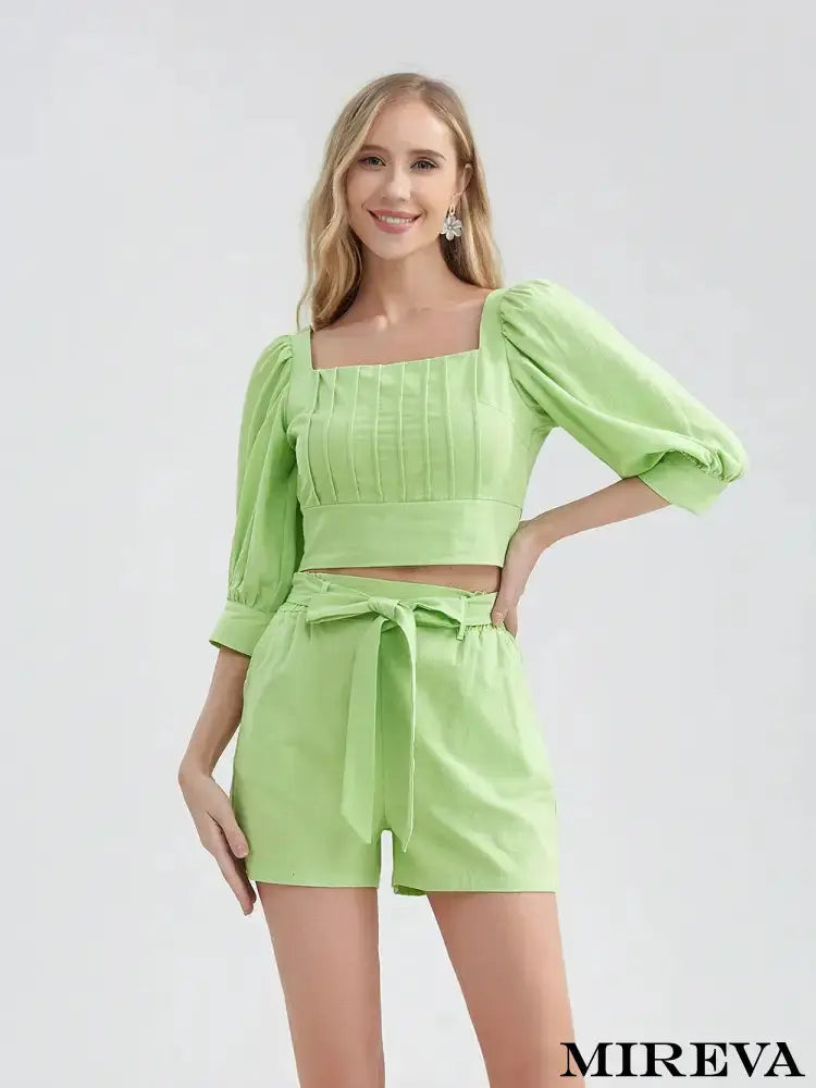 Cropped E Short - Conjunto Feminino