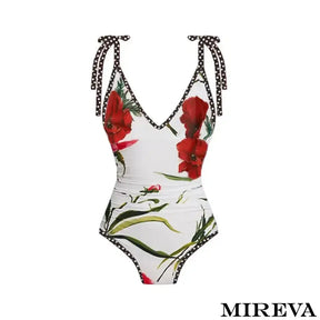 Maiô feminino, Moda praia, Maiô estampado, Maiô floral, Maiô com poá, Maiô de uma peça, Maiô de verão, Design de maiô, Estilo swimwear, Moda praia feminina.