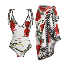 Maiô feminino, Moda praia, Maiô estampado, Maiô floral, Maiô com poá, Maiô de uma peça, Maiô de verão, Design de maiô, Estilo swimwear, Moda praia feminina.
