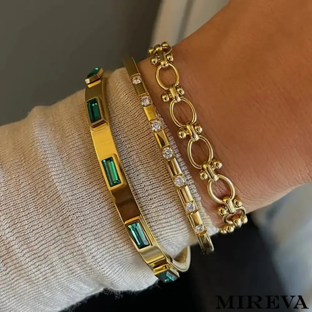 Pulseira Feminina Com Zircônias