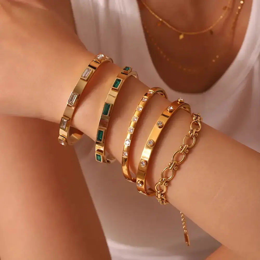 Pulseira Feminina Com Zircônias