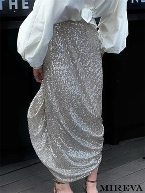 Saia de Lantejoulas, Saia Brilhante, Saia com Lantejoulas, Saia Paetizada, Saia de Festa, Saia Glamour, Saia de Lantejoulas Feminina, Saia de Brilho, Saia de Noite com Lantejoulas, Saia de Paillettes
