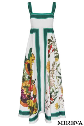Vestido Longuete Com Pintura