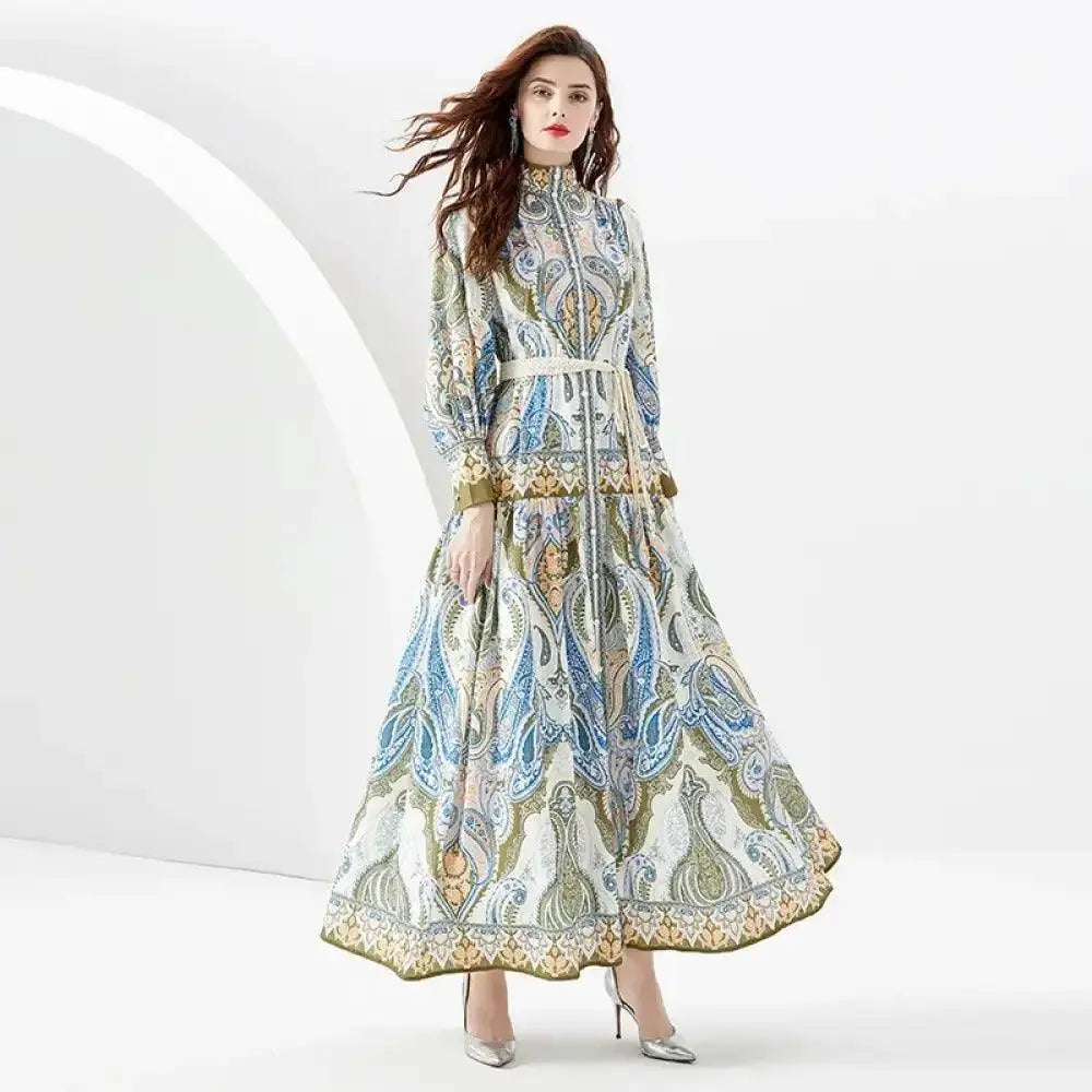 Vestido Maxi Estampa Floral Longo