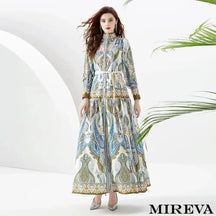 Vestido Maxi Estampa Floral Longo Verde / P