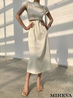Women’s Hollow Out Midi Dress